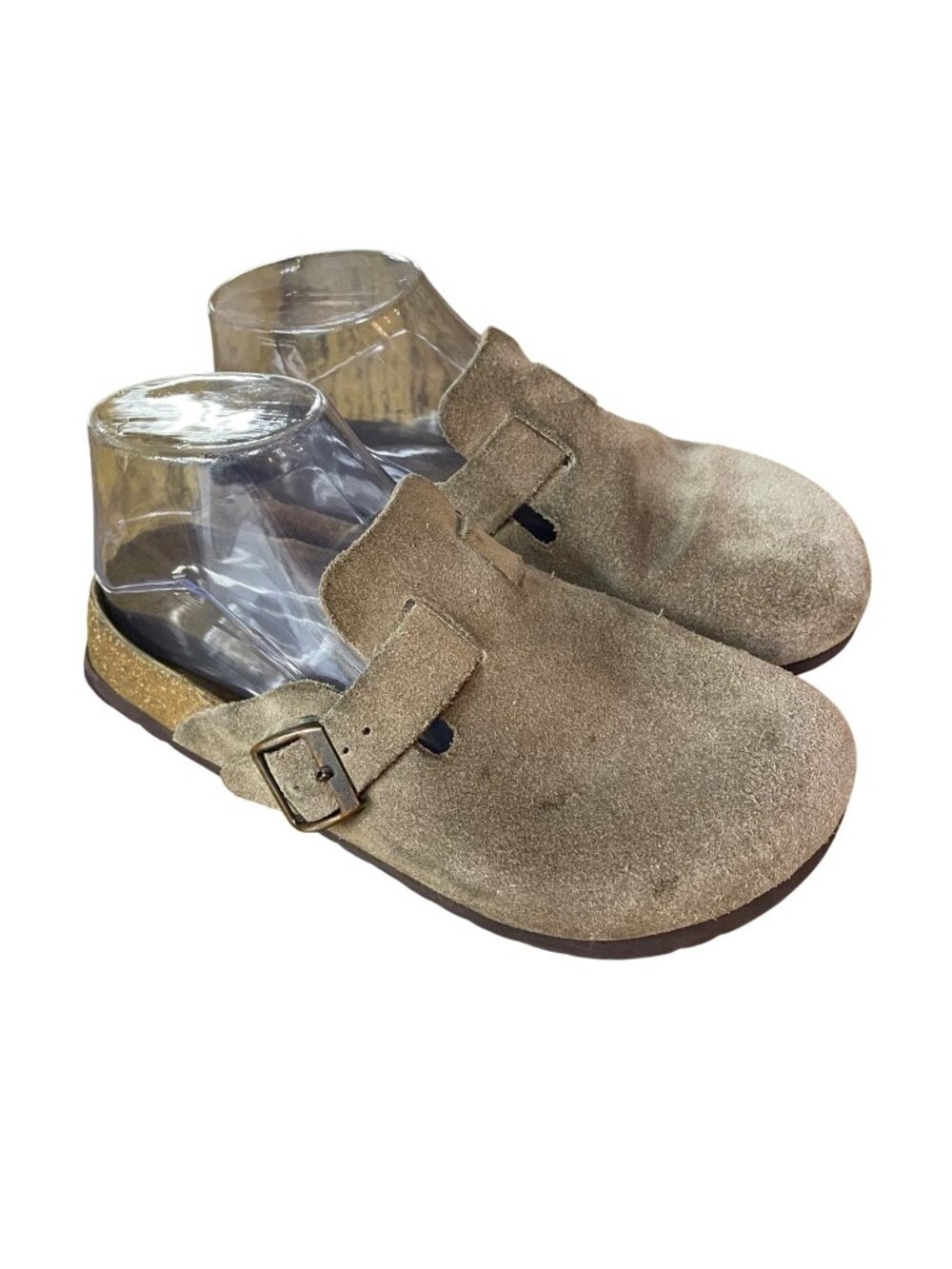 Birkenstock Betula Boston Suede Clogs Slip On Sz 36 (EU) Narrow Tan Brown